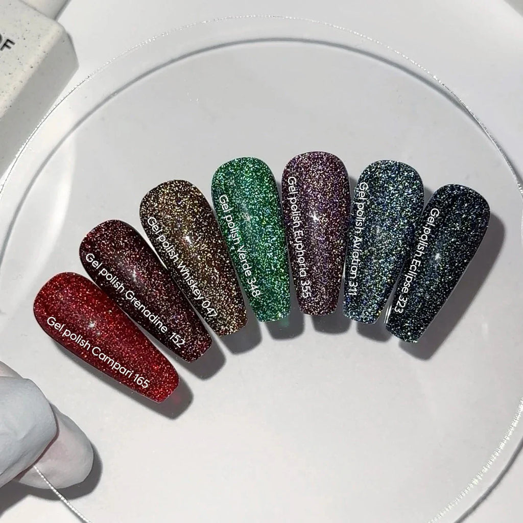 NAILSOFTHEDAY Gel Polish Grenadine — esmalte semipermanente burdeos (granada) reflectante, 10 ml