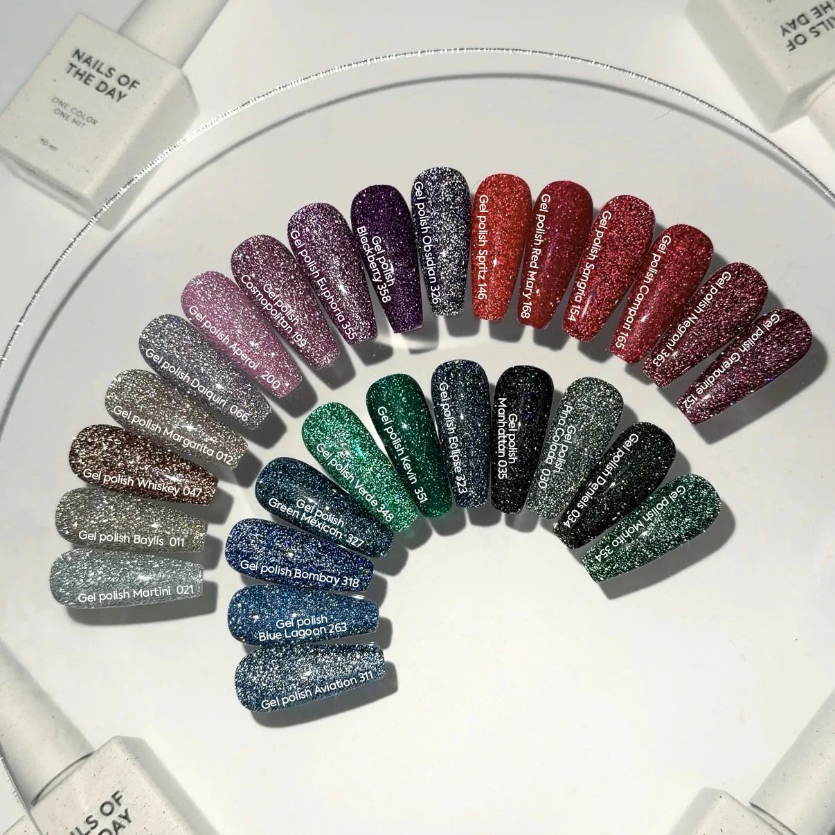 NAILSOFTHEDAY Gel Polish Whiskey — esmalte semipermanente marrón reflectante, 10 ml