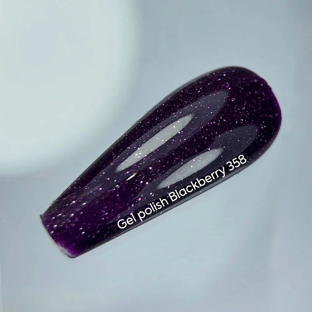 NAILSOFTHENIGHT Blackberry gel polish - esmalte semipermanente reflectante violeta para uñas, 10 ml