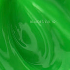 NAILSOFTHEDAY Builder Gel 42 — gel verde lima intenso para extensiones de uñas, 15 ml