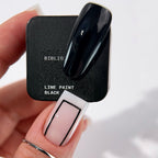 BIBLIOTEKA, Line Paint Black No Wipe – Gel paint negro para líneas, sin capa de dispersión, 5 ml