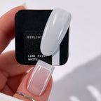 BIBLIOTEKA, Line Paint White No Wipe – Gel paint blanco para líneas, sin capa de dispersión, 5 ml