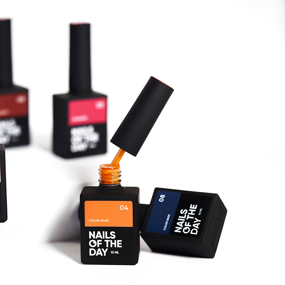 NAILSOFTHEDAY Color base 06 – base de color para uñas (marrón saturado), 10 ml