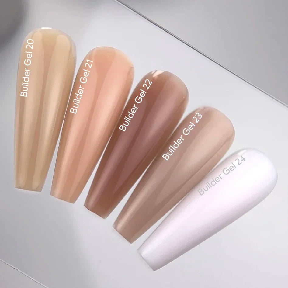 NAILSOFTHEDAY Builder Gel 20 — gel nude arena para extensiones de uñas, 15 ml