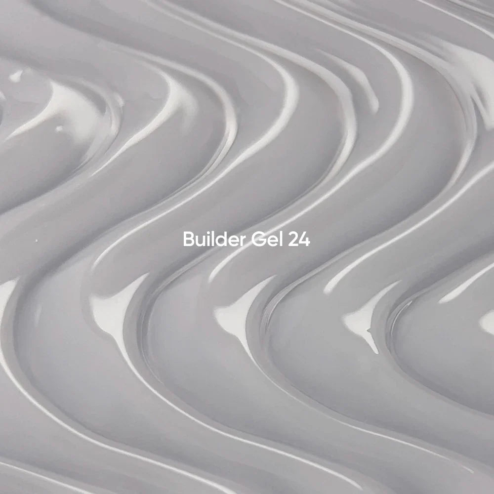 NAILSOFTHEDAY Builder Gel 24 — gel lechoso con velo rosado para extensiones de uñas, 15 ml