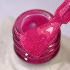 NAILSOFTHEDAY Color of the Month August 2026 CHRIN – fucsia con pan de oro y shimmer, cobertura en una sola capa, 10 ml