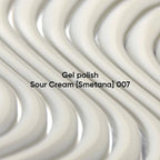 NAILSOFTHEDAY Gel Polish Sour Cream [Smetana] 007 – esmalte blanco crema ligero y aireado, 10 ml