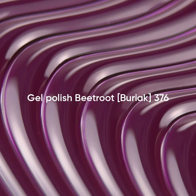 NAILSOFTHEDAY Gel Polish Beetroot [Buriak] 376 – esmalte color púrpura remolacha con cobertura en una sola capa, 10 ml