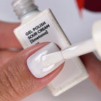 NAILSOFTHEDAY Gel Polish Sour Cream [Smetana] 007 – esmalte blanco crema ligero y aireado, 10 ml