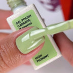 NAILSOFTHEDAY Gel Polish Cabbage [Kapusta] 240 – esmalte semipermanente verde lima con cobertura en una sola capa, 10 ml