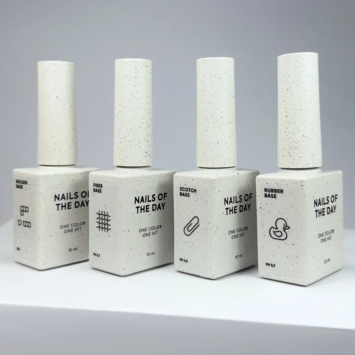 NAILSOFTHEDAY Rubber Base – base de caucho para uñas, 10 ml