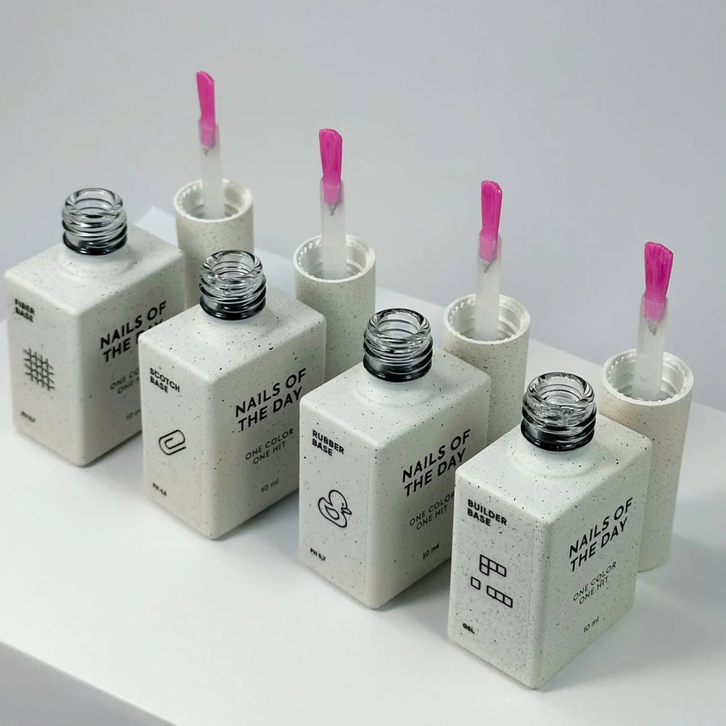 NAILSOFTHEDAY Fiber base – base para uñas con fibras de nailon, 10 ml