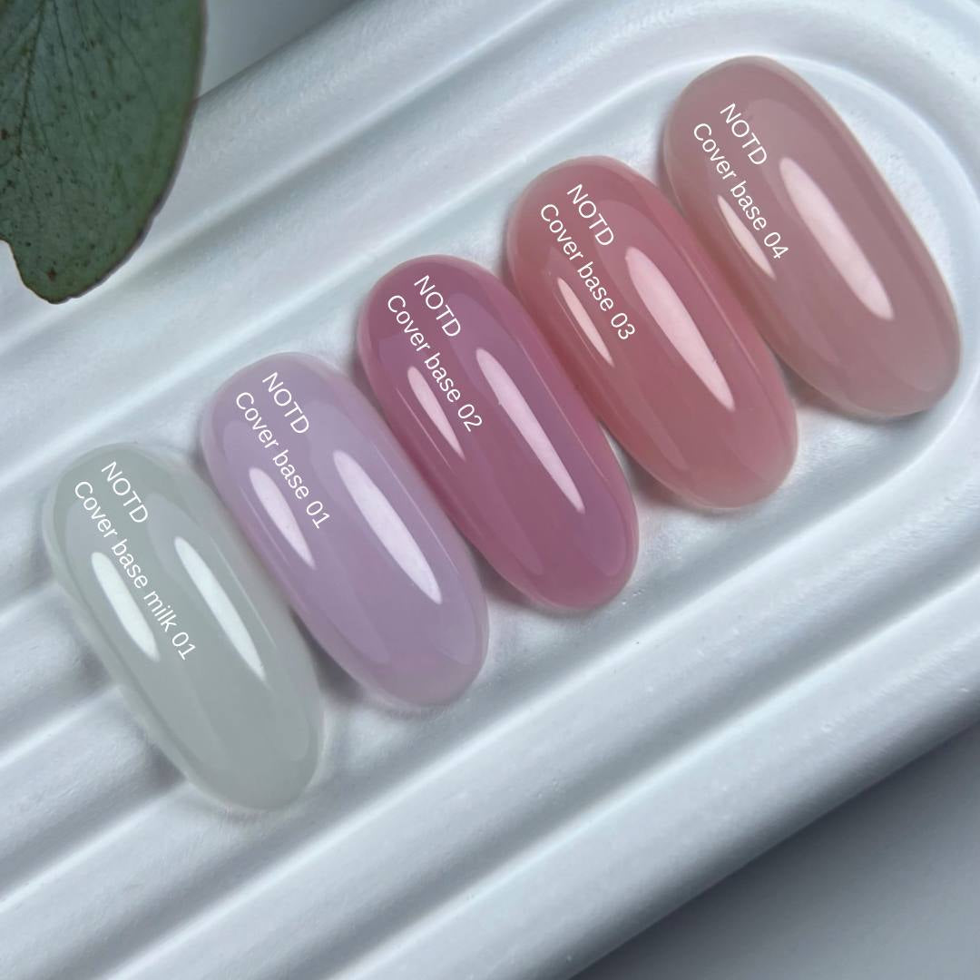 Nailsoftheday Cover base NEW Formula 02: base de camuflaje rosa nude para uñas, 10 ml