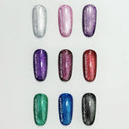NAILSOFTHEDAY Gel polish Cat Eye 02 — esmalte semipermanente rosa efecto ojo de gato con partículas metálicas finas y un ligero efecto reflectante. Cobertura total en una sola capa. 6 ml.