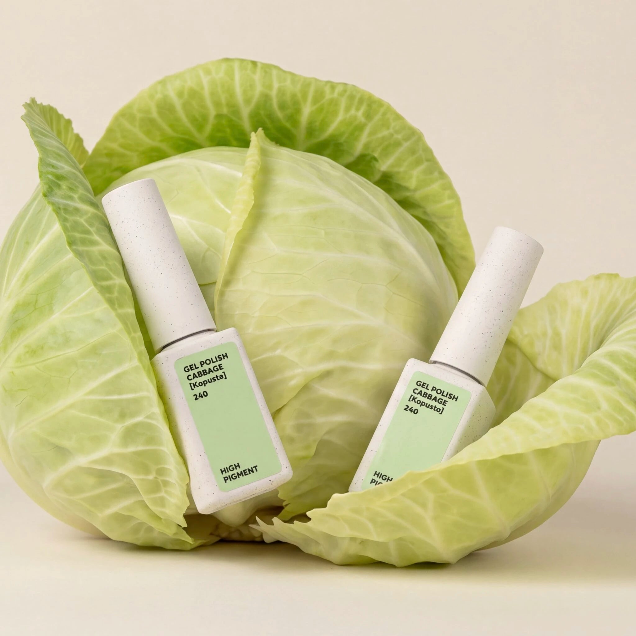NAILSOFTHEDAY Gel Polish Cabbage [Kapusta] 240 – esmalte semipermanente verde lima con cobertura en una sola capa, 10 ml