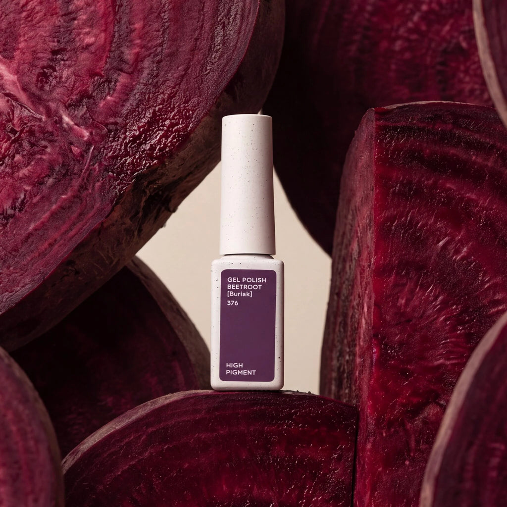 NAILSOFTHEDAY Gel Polish Beetroot [Buriak] 376 – esmalte color púrpura remolacha con cobertura en una sola capa, 10 ml