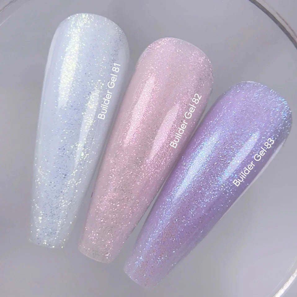 NAILSOFTHEDAY Builder Gel 81 — gel constructor lechoso con shimmer, 15 ml