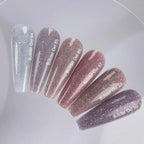 NAILSOFTHEDAY Builder Gel 89 — builder gel lavanda frío reflectante con brillo opal, 15 ml