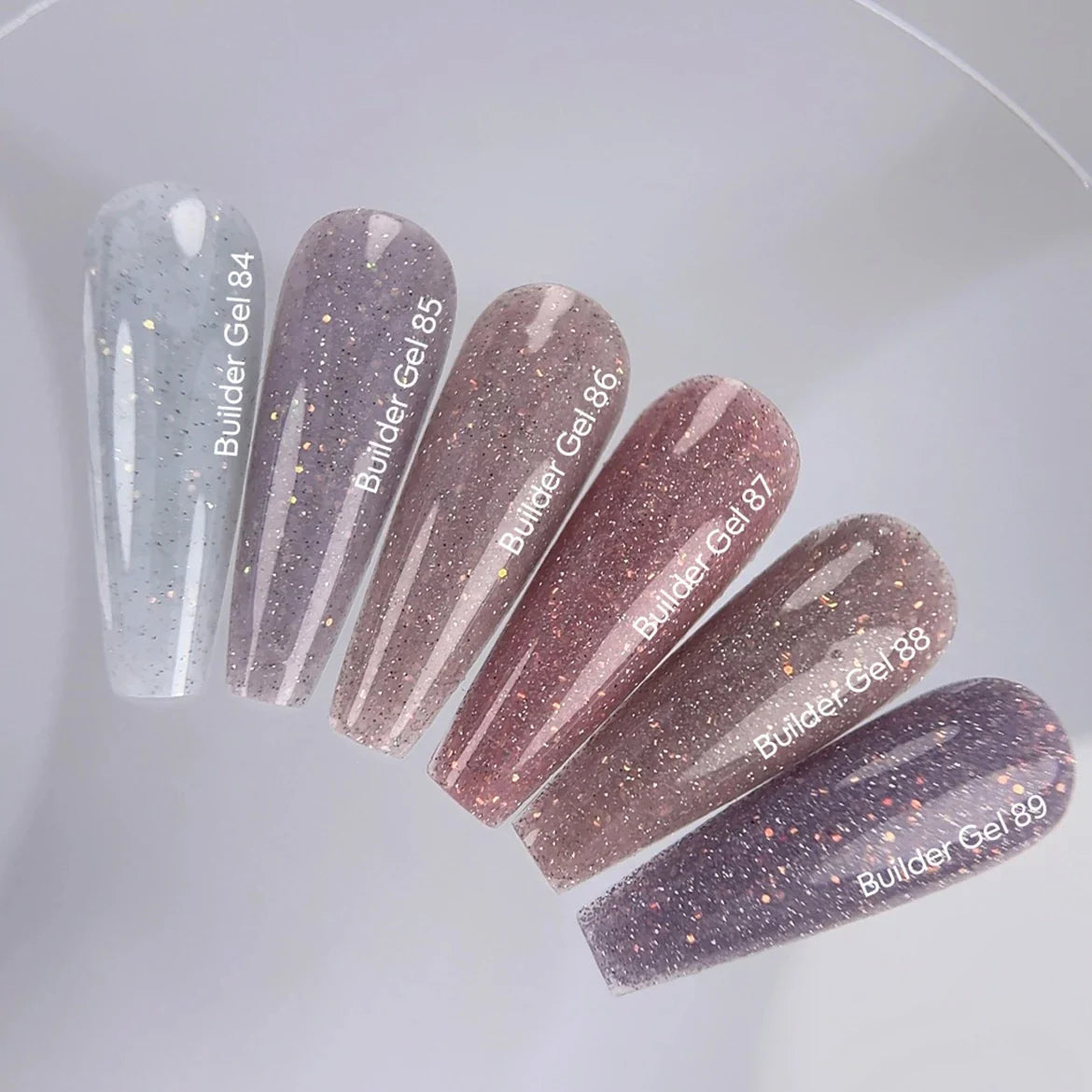 NAILSOFTHEDAY Builder Gel 88 — builder gel beige reflectante con brillo opal, 15 ml