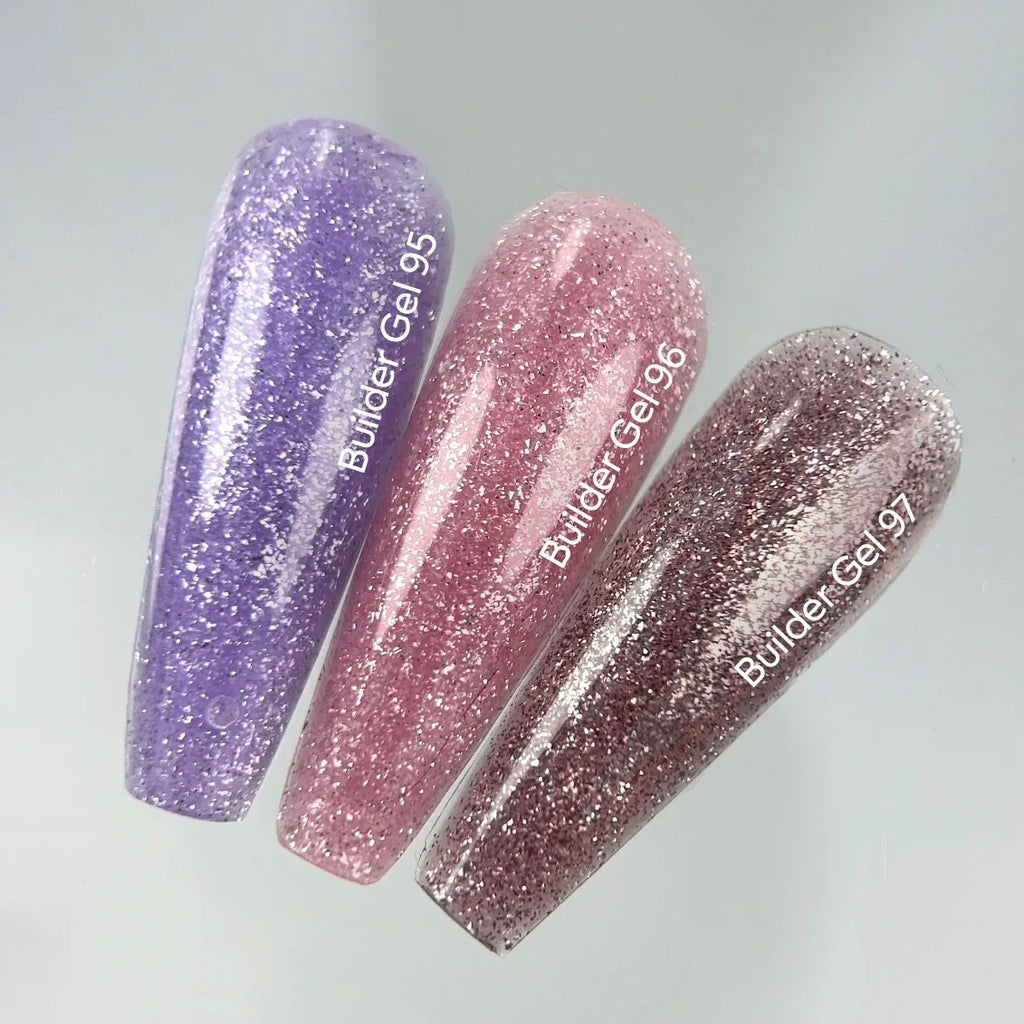 NAILSOFTHEDAY Builder Gel 95 — builder gel reflectante lila, 15 ml