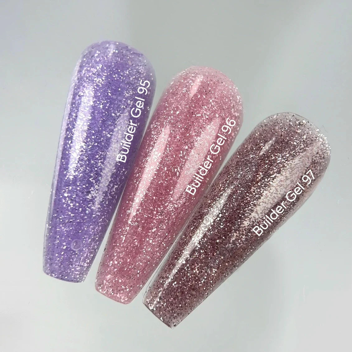 NAILSOFTHEDAY Builder Gel 95 — builder gel reflectante lila, 15 ml