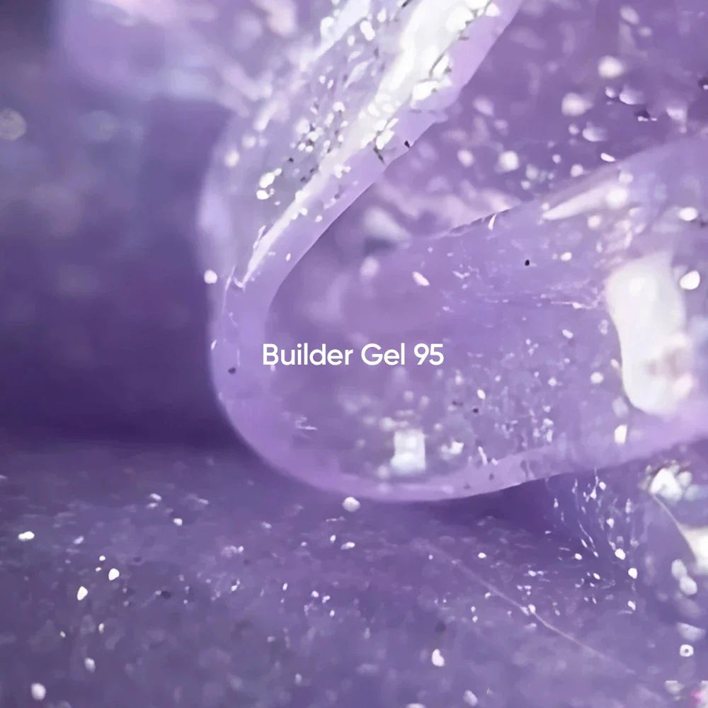 NAILSOFTHEDAY Builder Gel 95 — builder gel reflectante lila, 15 ml