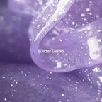 NAILSOFTHEDAY Builder Gel 95 — builder gel reflectante lila, 15 ml