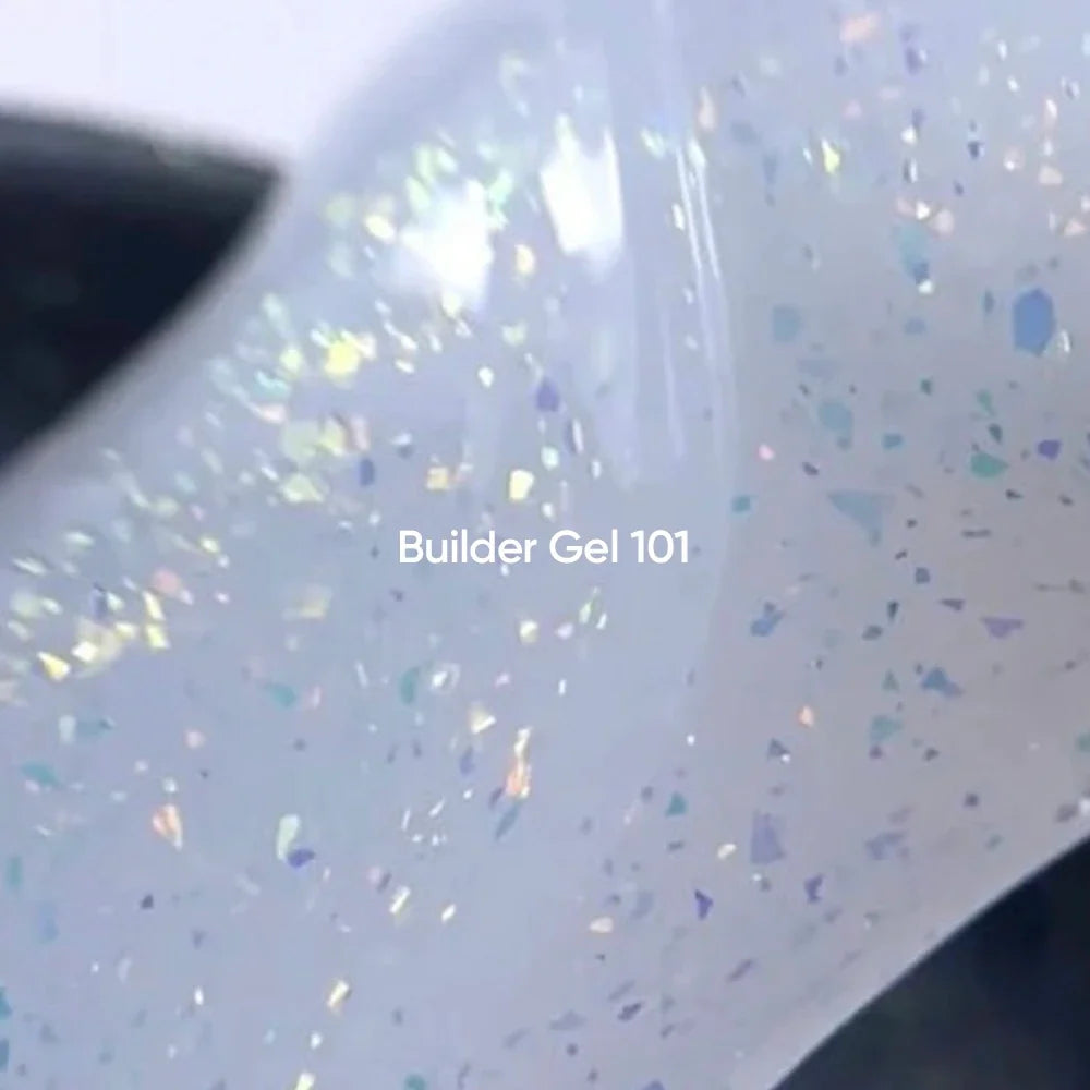 NAILSOFTHEDAY Builder Gel 101 — builder gel lechoso con pan de oro, 15 ml