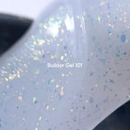 NAILSOFTHEDAY Builder Gel 101 — builder gel lechoso con pan de oro, 15 ml