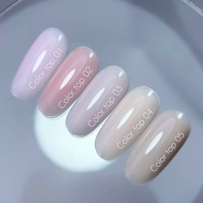 NAILSOFTHEDAY Color top 05 — top nude marron  sin capa pegajosa para uñas, 10 ml.