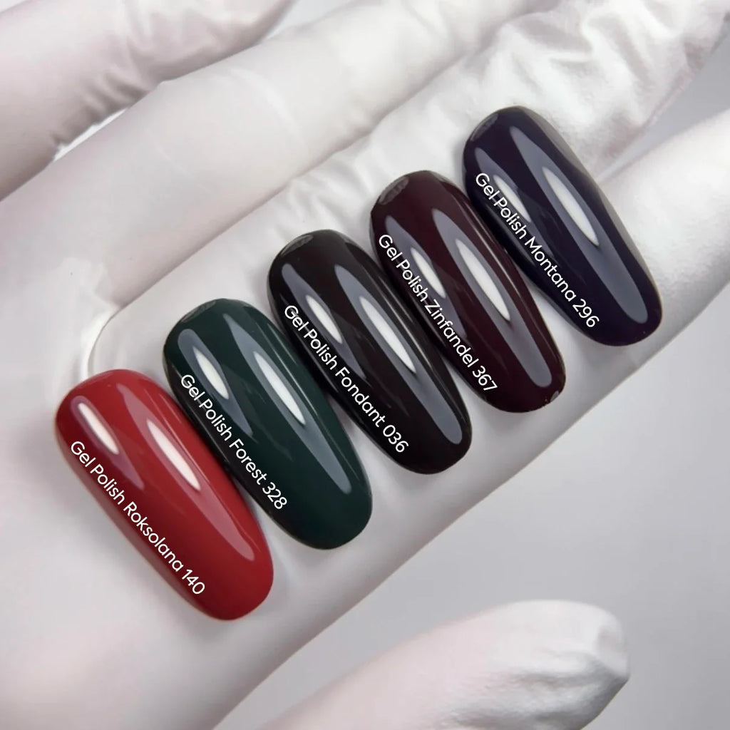 NAILSOFTHEDAY Gel Polish Roksolana — esmalte semipermanente rojo, cobertura en una sola capa, 10 ml