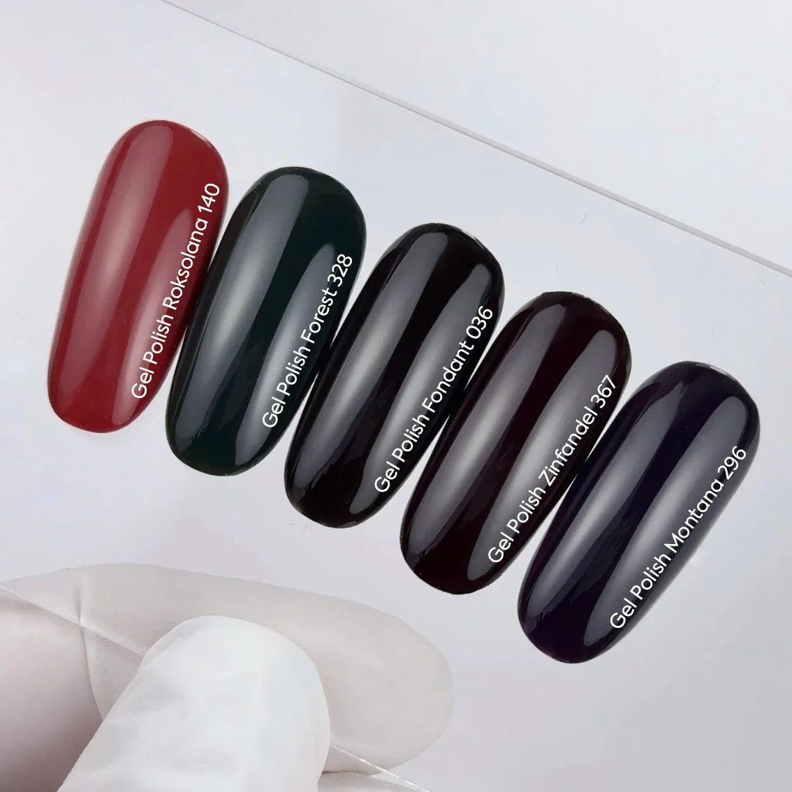 NAILSOFTHEDAY Gel Polish Montana — esmalte semipermanente morado oscuro, cobertura en una sola capa, 10 ml