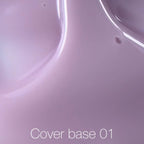 Nailsoftheday Cover base NEW Formula 01  - base de camuflaje rosa claro para uñas, 10 ml