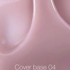 Nailsoftheday Cover base NEW Formula 04: base translúcida de color rosa polvo para uñas, 10 ml