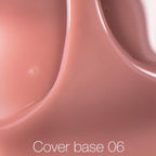 Nailsoftheday Cover base NEW Formula 06: base de camuflaje color melocotón nude para uñas, 10 ml