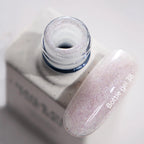 NAILSOFTHEDAY Bottle Gel 38 – gel ultraresistente rosado lechoso con efecto reflectante para el refuerzo de uñas, 10 ml