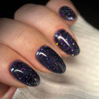 NAILSOFTHENIGHT Reflective base 03 - base reflectante de camuflaje con brillo (destellos violeta y rosa), 10 ml