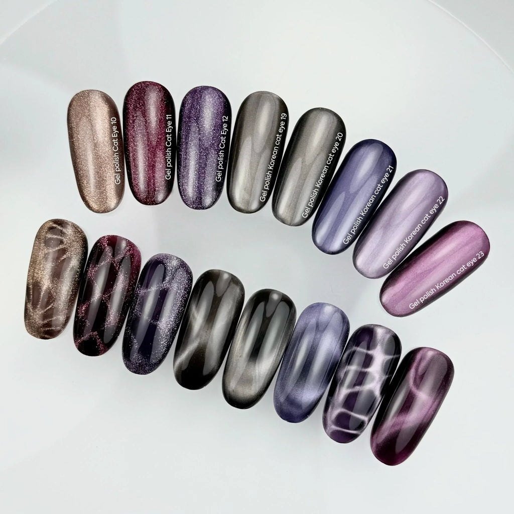 NAILSOFTHEDAY Korean Cat Eye 21 — esmalte en gel efecto ojo de gato en tono ciruela. 6 ml.