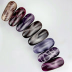 NAILSOFTHEDAY Gel Polish Cat Eye 12 — esmalte  efecto ojo de gato en tono morado, cobertura completa en una sola capa. 6 ml.