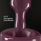 NAILSOFTHEDAY Let's Special Cold Marsala: esmalte semipermanente burdeos claro para uñas que cubre una capa, 10 ml