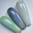 NAILSOFTHENIGHT Holographic Top Cat eye -  top holográfico con efecto ojo de gato para uñas sin capa pegajosa, 10 ml