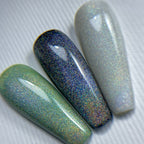 NAILSOFTHENIGHT Holographic Top Cat eye -  top holográfico con efecto ojo de gato para uñas sin capa pegajosa, 10 ml
