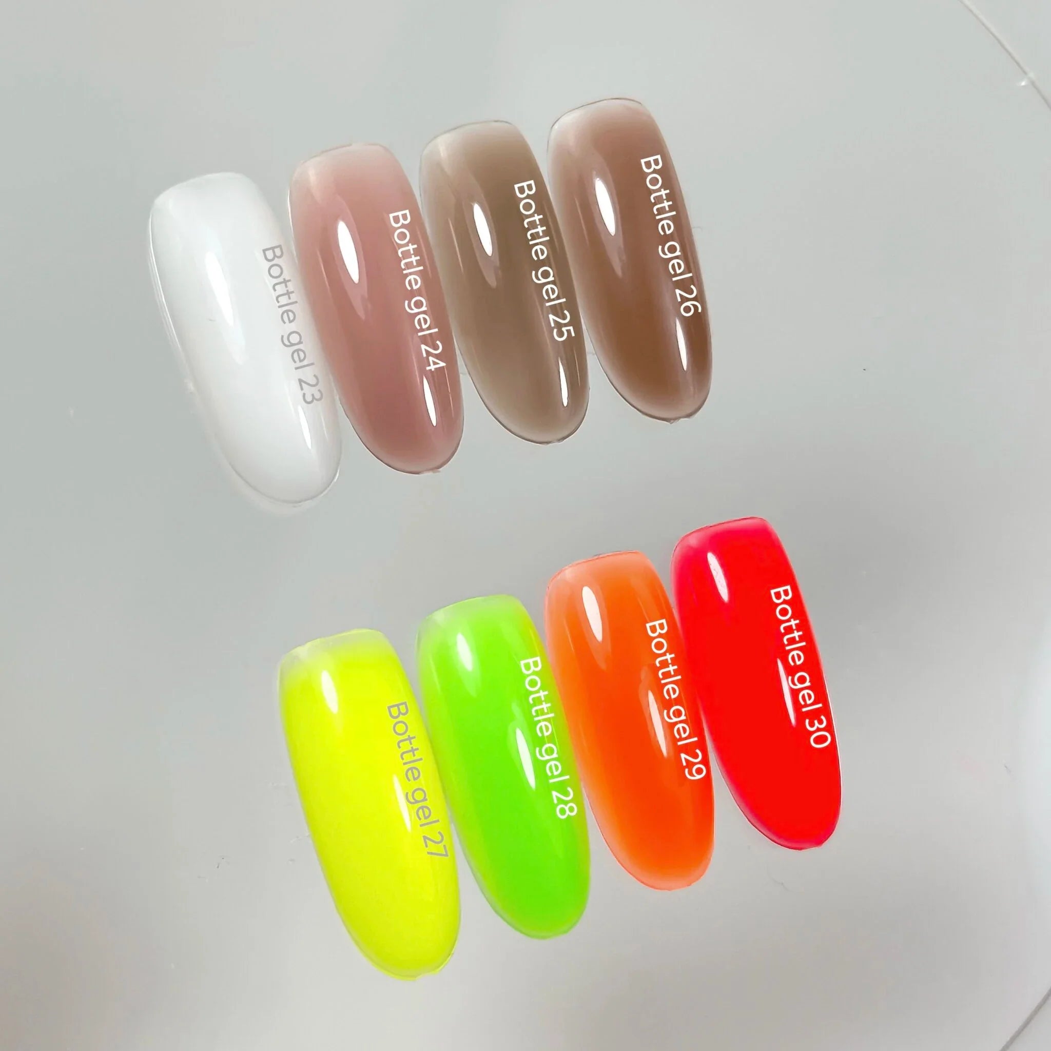 NAILSOFTHEDAY Bottle Gel 27 – gel ultraresistente amarillo neón para el refuerzo de uñas, 10 ml