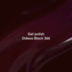NAILSOFTHEDAY Gel Polish Odesa Black 366 – esmalte semipermanente tono vino muy oscuro, casi negro, con cobertura en una sola capa, 10 ml