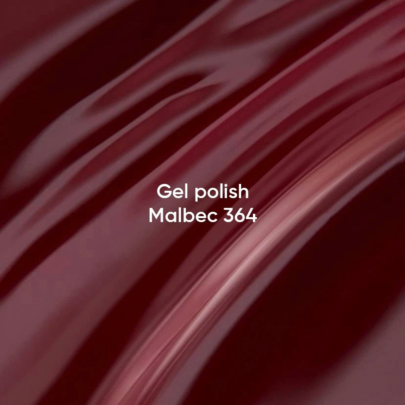 NAILSOFTHEDAY Gel Polish Malbec 364 – esmalte semipermanente burdeos oscuro y profundo, con cobertura en una sola capa, 10 ml