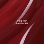 NAILSOFTHEDAY Gel Polish Primitivo 148 – esmalte semipermanente rojo burdeos cálido y suave, con cobertura en una sola capa, 10 ml