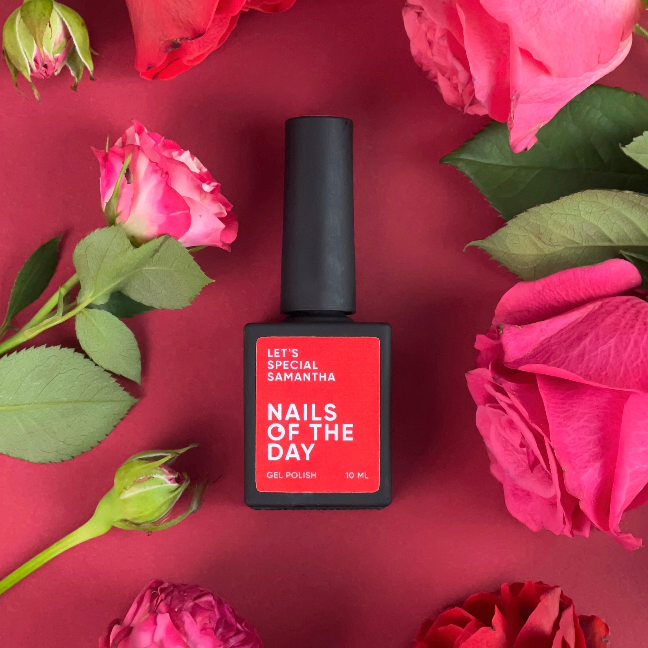 NAILSOFTHEDAY Let's Special Samantha — esmalte semipermanente de uñas  rojo que cubre una capa, 10 ml
