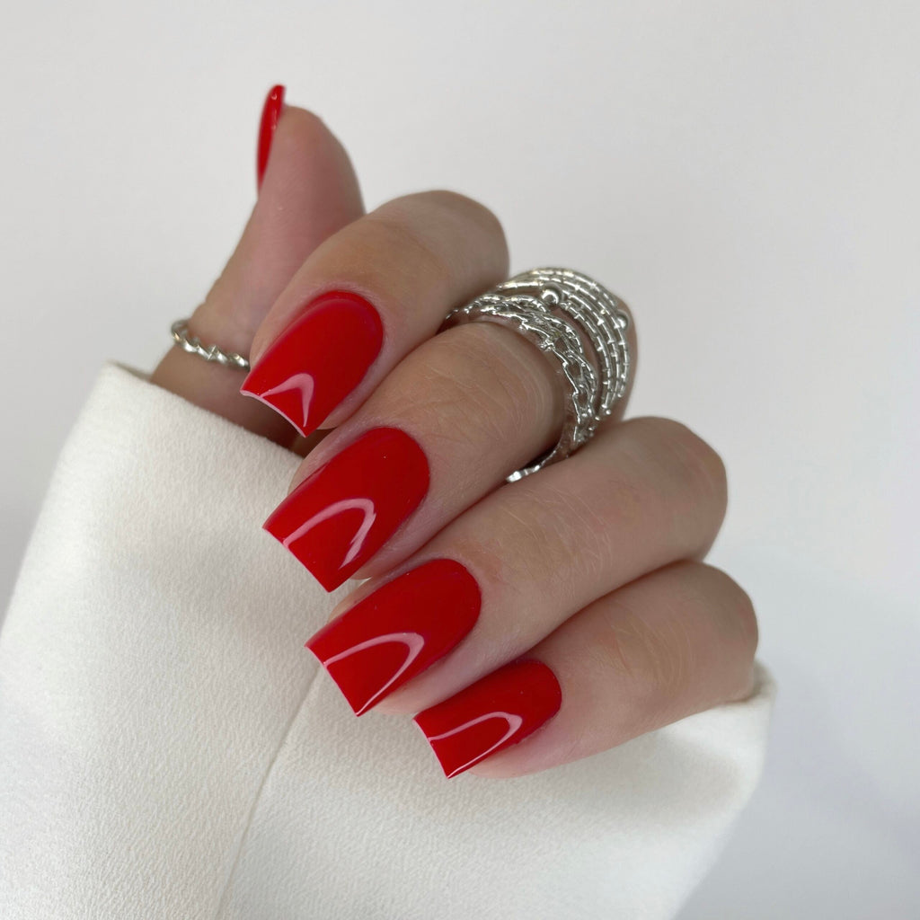 NAILSOFTHEDAY Let's Special Red: esmalte semipermanente  rojo especial que se superpone en una capa, 10 ml