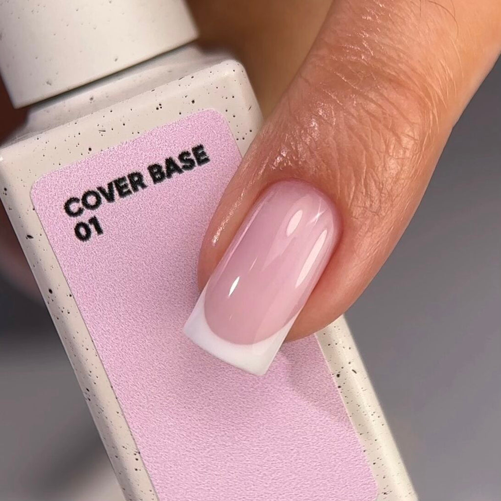 Nailsoftheday Cover base NEW Formula 01  - base de camuflaje rosa claro para uñas, 10 ml