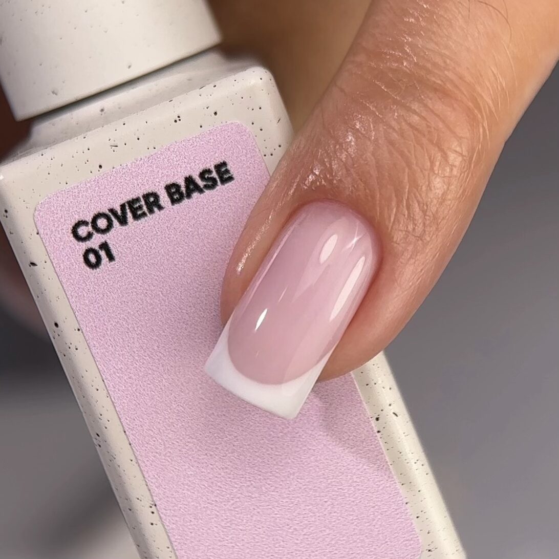 Nailsoftheday Cover base NEW Formula 01  - base de camuflaje rosa claro para uñas, 10 ml